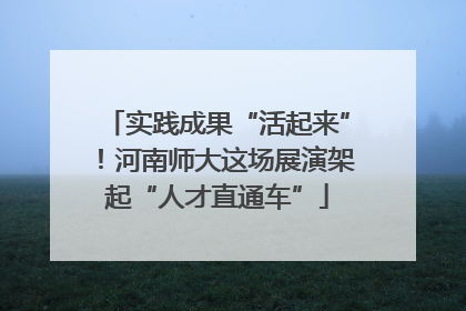 实践成果“活起来”！河南师大这场展演架起“人才直通车”