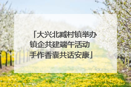 大兴北臧村镇举办镇企共建端午活动 手作香囊共话安康