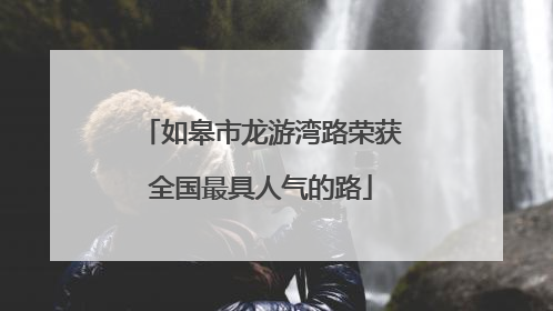 如皋市龙游湾路荣获全国最具人气的路