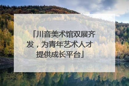 川音美术馆双展齐发，为青年艺术人才提供成长平台