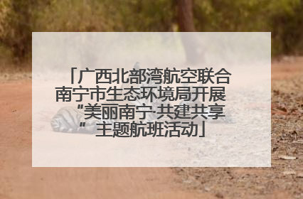 广西北部湾航空联合南宁市生态环境局开展“美丽南宁·共建共享”主题航班活动