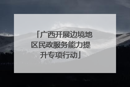 广西开展边境地区民政服务能力提升专项行动
