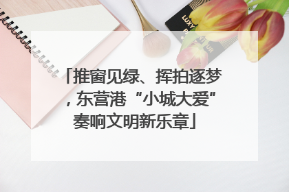 推窗见绿、挥拍逐梦，东营港“小城大爱”奏响文明新乐章
