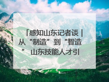 感知山东记者谈｜从“制造”到“智造” 山东技能人才引领产业升级