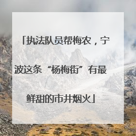执法队员帮梅农，宁波这条“杨梅街”有最鲜甜的市井烟火