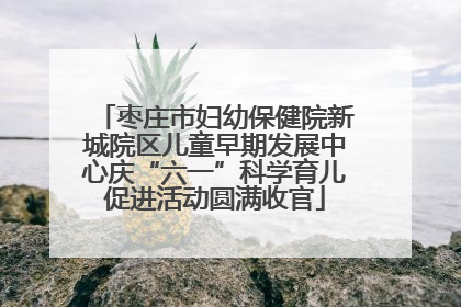 枣庄市妇幼保健院新城院区儿童早期发展中心庆“六一”科学育儿促进活动圆满收官