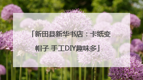 新田县新华书店：卡纸变帽子 手工DIY趣味多