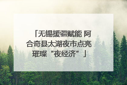 无锡援疆赋能 阿合奇县太湖夜市点亮璀璨“夜经济”