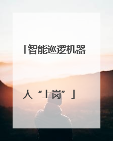 智能巡逻机器人“上岗”