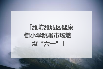 潍坊潍城区健康街小学跳蚤市场燃爆“六一”