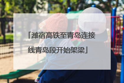 潍宿高铁至青岛连接线青岛段开始架梁