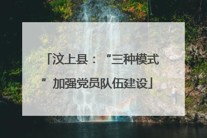 汶上县：“三种模式”加强党员队伍建设