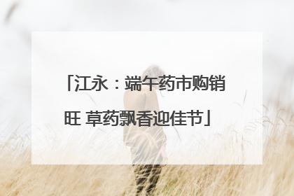 江永：端午药市购销旺 草药飘香迎佳节