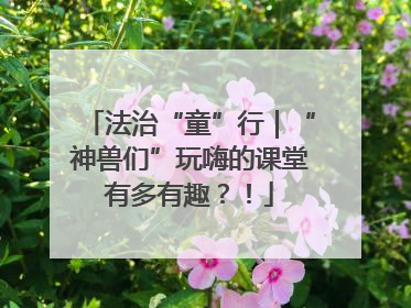 法治“童”行｜“神兽们”玩嗨的课堂有多有趣？！