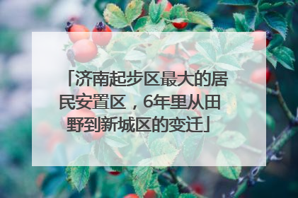 济南起步区最大的居民安置区，6年里从田野到新城区的变迁