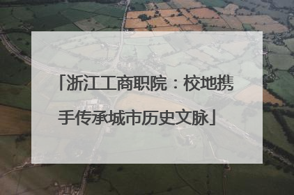 浙江工商职院：校地携手传承城市历史文脉