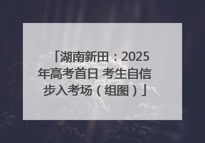 湖南新田：2025年高考首日 考生自信步入考场（组图）