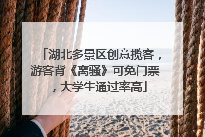 湖北多景区创意揽客，游客背《离骚》可免门票，大学生通过率高