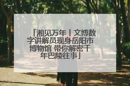 湘见万年丨文博数字讲解员现身岳阳市博物馆 带你解密千年巴陵往事