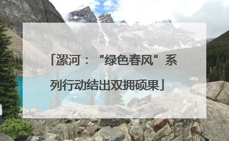 漯河：“绿色春风”系列行动结出双拥硕果