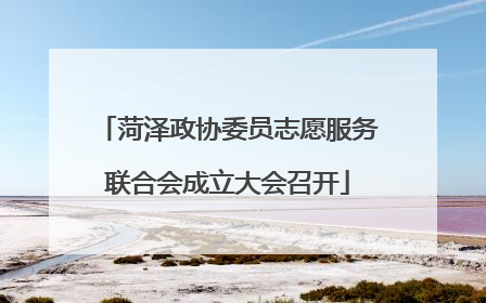 菏泽政协委员志愿服务联合会成立大会召开