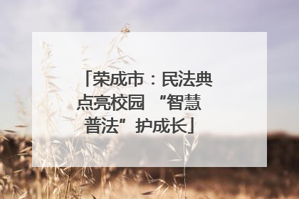 荣成市：民法典点亮校园 “智慧普法”护成长