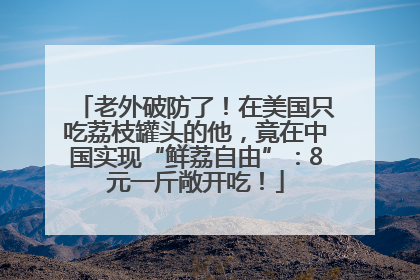 老外破防了！在美国只吃荔枝罐头的他，竟在中国实现“鲜荔自由”：8元一斤敞开吃！