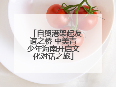 自贸港架起友谊之桥 中美青少年海南开启文化对话之旅
