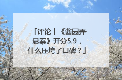 评论丨《酱园弄·悬案》开分5.9，什么压垮了口碑？
