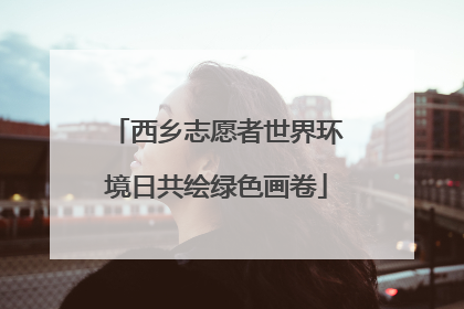 西乡志愿者世界环境日共绘绿色画卷