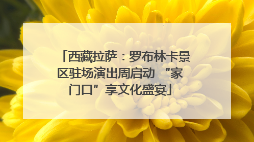 西藏拉萨：罗布林卡景区驻场演出周启动 “家门口”享文化盛宴