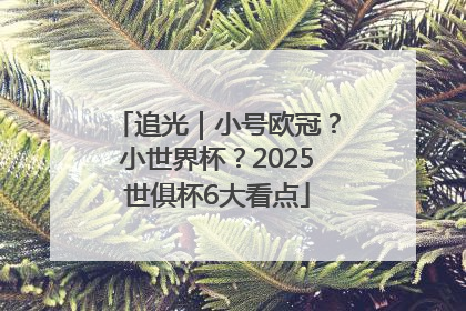 追光｜小号欧冠？小世界杯？2025世俱杯6大看点