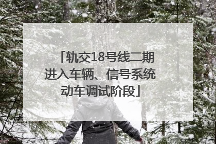 轨交18号线二期进入车辆、信号系统动车调试阶段