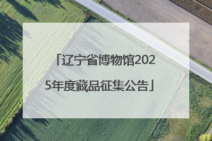 辽宁省博物馆2025年度藏品征集公告