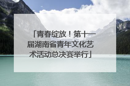 青春绽放！第十一届湖南省青年文化艺术活动总决赛举行
