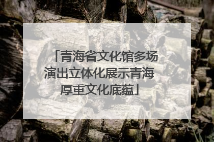 青海省文化馆多场演出立体化展示青海厚重文化底蕴
