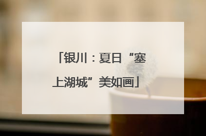银川：夏日“塞上湖城”美如画