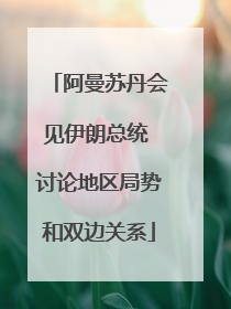 阿曼苏丹会见伊朗总统 讨论地区局势和双边关系