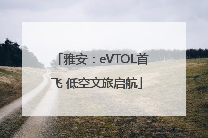 雅安：eVTOL首飞 低空文旅启航