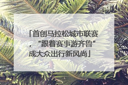 首创马拉松城市联赛，“跟着赛事游齐鲁”成大众出行新风尚