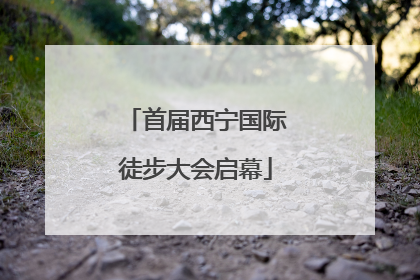 首届西宁国际徒步大会启幕