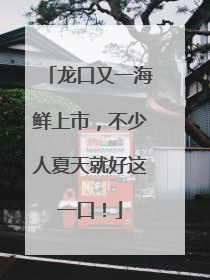 龙口又一海鲜上市，不少人夏天就好这一口！