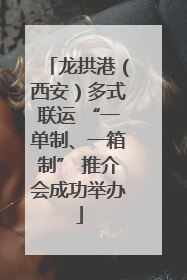 龙拱港（西安）多式联运 “一单制、一箱制” 推介会成功举办
