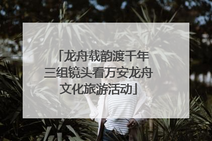 龙舟载韵渡千年 三组镜头看万安龙舟文化旅游活动