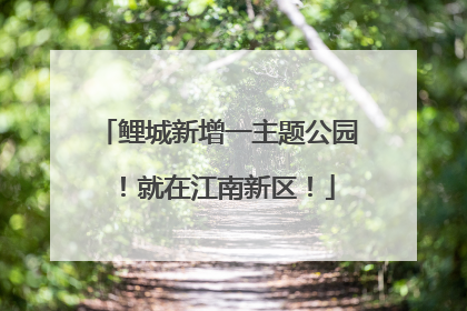 鲤城新增一主题公园！就在江南新区！