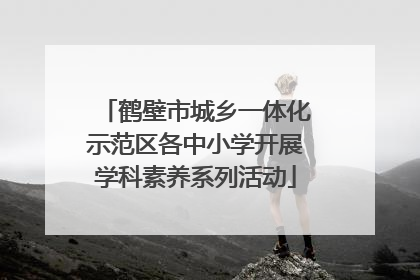 鹤壁市城乡一体化示范区各中小学开展学科素养系列活动