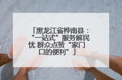 黑龙江省桦南县：“一站式”服务解民忧 群众点赞“家门口的便利”