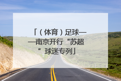 （体育）足球——南京开行“苏超”球迷专列