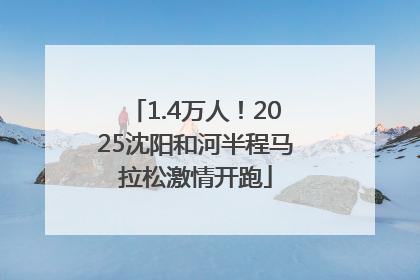 1.4万人！2025沈阳和河半程马拉松激情开跑