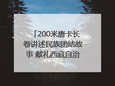 200米唐卡长卷讲述民族团结故事 献礼西藏自治区成立60周年